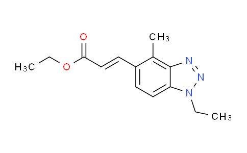 CAS No. 1799974-75-6, (E)-Ethyl 3-(1-ethyl-4-methyl-1H-benzo[d][1,2,3]triazol-5-yl)acrylate