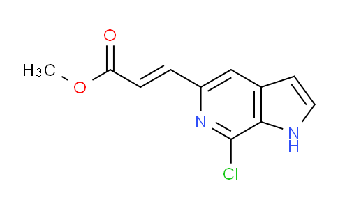CAS No. 1198098-49-5, (E)-Methyl 3-(7-chloro-1H-pyrrolo[2,3-c]pyridin-5-yl)acrylate
