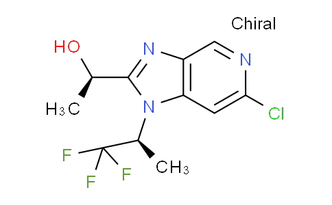 CAS No. 1817658-63-1, (R)-1-(6-Chloro-1-((S)-1,1,1-trifluoropropan-2-yl)-1H-imidazo[4,5-c]pyridin-2-yl)ethanol