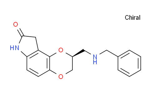 CAS No. 189681-70-7, (S)-2-((Benzylamino)methyl)-7,9-dihydro-2H-[1,4]dioxino[2,3-e]indol-8(3H)-one