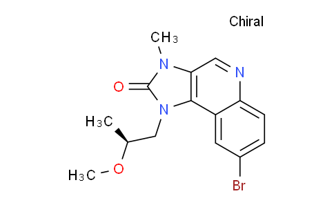 CAS No. 1386874-33-4, (S)-8-Bromo-1-(2-methoxypropyl)-3-methyl-1H-imidazo[4,5-c]quinolin-2(3H)-one
