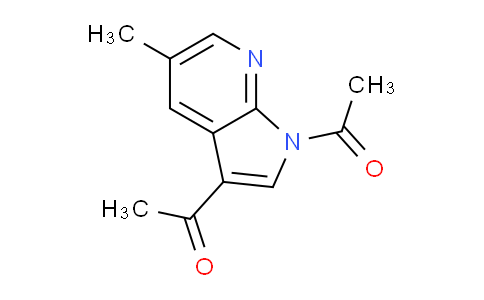 CAS No. 1222533-87-0, 1,1'-(5-Methyl-1H-pyrrolo[2,3-b]pyridine-1,3-diyl)diethanone