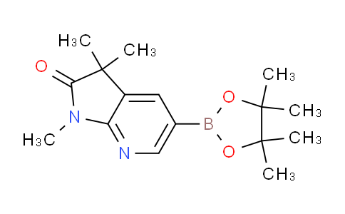 CAS No. 1257554-80-5, 1,3,3-Trimethyl-5-(4,4,5,5-tetramethyl-1,3,2-dioxaborolan-2-yl)-1H-pyrrolo[2,3-b]pyridin-2(3H)-one