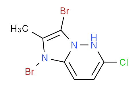 CAS No. 78867-38-6, 1,3-Dibromo-6-chloro-2-methyl-1,5-dihydroimidazo[1,2-b]pyridazine