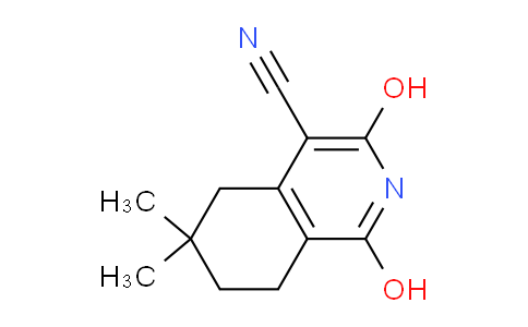 CAS No. 890023-13-9, 1,3-Dihydroxy-6,6-dimethyl-5,6,7,8-tetrahydroisoquinoline-4-carbonitrile