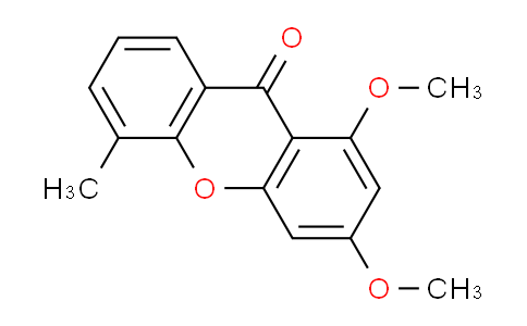 CAS No. 57615-54-0, 1,3-Dimethoxy-5-methyl-9H-xanthen-9-one