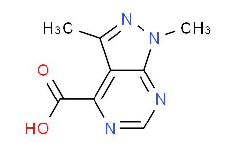 CAS No. 1095822-32-4, 1,3-Dimethyl-1H-pyrazolo[3,4-d]pyrimidine-4-carboxylic acid