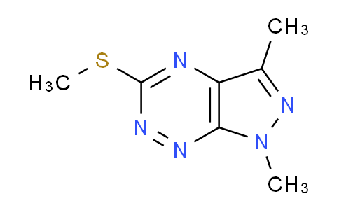 CAS No. 682319-80-8, 1,3-Dimethyl-5-(methylthio)-1H-pyrazolo[4,3-e][1,2,4]triazine