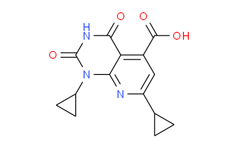 CAS No. 937599-59-2, 1,7-Dicyclopropyl-2,4-dioxo-1,2,3,4-tetrahydropyrido[2,3-d]pyrimidine-5-carboxylic acid
