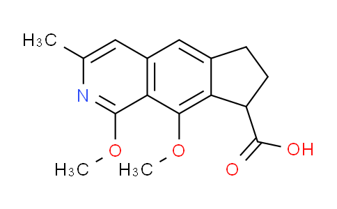 CAS No. 1242175-06-9, 1,9-Dimethoxy-3-methyl-7,8-dihydro-6H-cyclopenta[g]isoquinoline-8-carboxylic acid