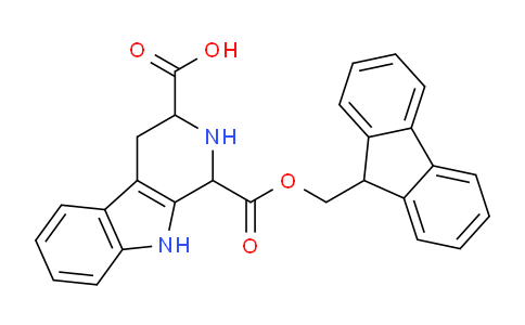 CAS No. 1246645-21-5, 1-(((9H-Fluoren-9-yl)methoxy)carbonyl)-2,3,4,9-tetrahydro-1H-pyrido[3,4-b]indole-3-carboxylic acid