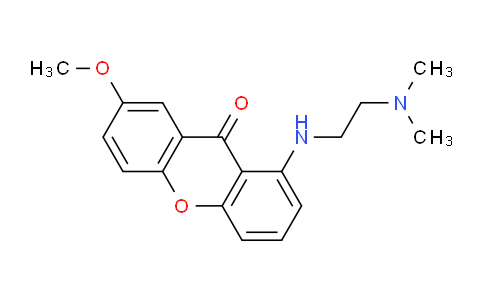 CAS No. 86456-16-8, 1-((2-(Dimethylamino)ethyl)amino)-7-methoxy-9H-xanthen-9-one