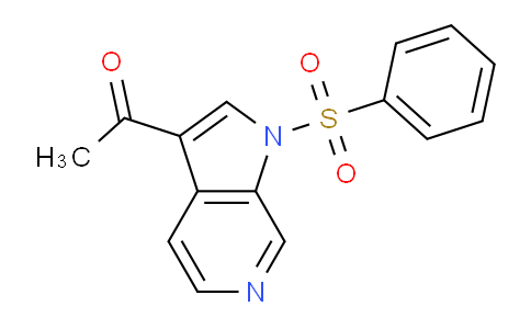 CAS No. 1679330-17-6, 1-(1-(Phenylsulfonyl)-1H-pyrrolo[2,3-c]pyridin-3-yl)ethanone