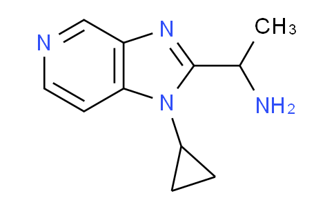 CAS No. 1437433-27-6, 1-(1-Cyclopropyl-1H-imidazo[4,5-c]pyridin-2-yl)ethanamine