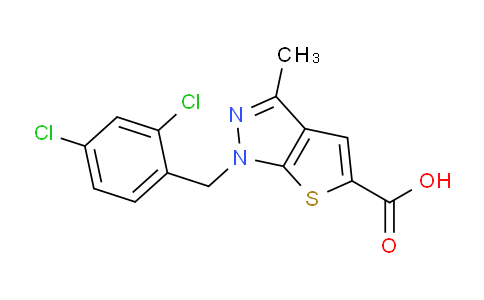 CAS No. 735335-54-3, 1-(2,4-Dichlorobenzyl)-3-methyl-1H-thieno[2,3-c]pyrazole-5-carboxylic acid