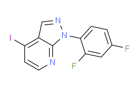 CAS No. 1356054-70-0, 1-(2,4-Difluorophenyl)-4-iodo-1H-pyrazolo[3,4-b]pyridine
