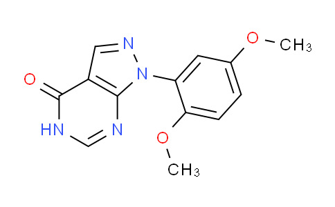 CAS No. 1082528-65-1, 1-(2,5-Dimethoxyphenyl)-1H-pyrazolo[3,4-d]pyrimidin-4(5H)-one