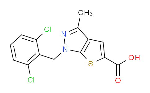 CAS No. 554439-41-7, 1-(2,6-Dichlorobenzyl)-3-methyl-1H-thieno[2,3-c]pyrazole-5-carboxylic acid