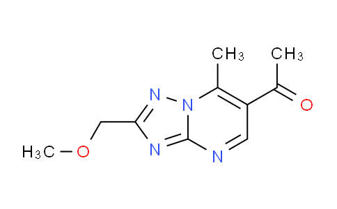 CAS No. 1030477-07-6, 1-(2-(Methoxymethyl)-7-methyl-[1,2,4]triazolo[1,5-a]pyrimidin-6-yl)ethanone