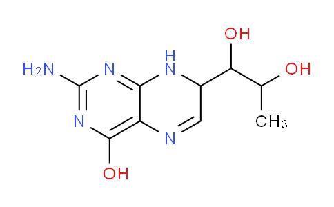 CAS No. 7644-44-2, 1-(2-Amino-4-hydroxy-7,8-dihydropteridin-7-yl)propane-1,2-diol