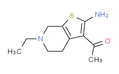 CAS No. 1498228-58-2, 1-(2-Amino-6-ethyl-4,5,6,7-tetrahydrothieno[2,3-c]pyridin-3-yl)ethanone