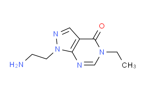 CAS No. 1416346-93-4, 1-(2-Aminoethyl)-5-ethyl-1H-pyrazolo[3,4-d]pyrimidin-4(5H)-one