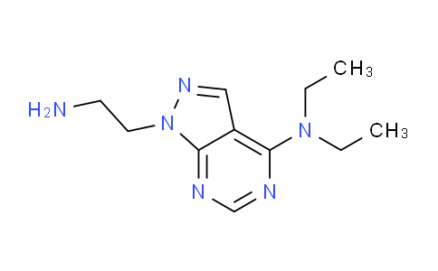 CAS No. 1707747-15-6, 1-(2-Aminoethyl)-N,N-diethyl-1H-pyrazolo[3,4-d]pyrimidin-4-amine