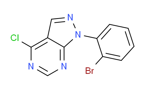 CAS No. 852313-97-4, 1-(2-Bromophenyl)-4-chloro-1H-pyrazolo[3,4-d]pyrimidine