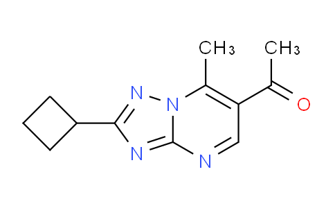 CAS No. 1379811-69-4, 1-(2-Cyclobutyl-7-methyl-[1,2,4]triazolo[1,5-a]pyrimidin-6-yl)ethanone