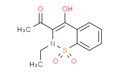 CAS No. 919751-89-6, 1-(2-Ethyl-4-hydroxy-1,1-dioxido-2H-benzo[e][1,2]thiazin-3-yl)ethanone
