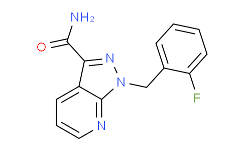 CAS No. 256376-62-2, 1-(2-Fluorobenzyl)-1H-pyrazolo[3,4-b]pyridine-3-carboxamide