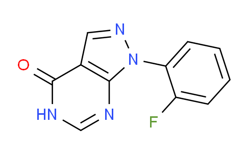 CAS No. 630107-82-3, 1-(2-Fluorophenyl)-1H-pyrazolo[3,4-d]pyrimidin-4(5H)-one