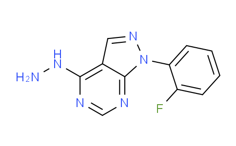 CAS No. 1310122-61-2, 1-(2-Fluorophenyl)-4-hydrazinyl-1H-pyrazolo[3,4-d]pyrimidine