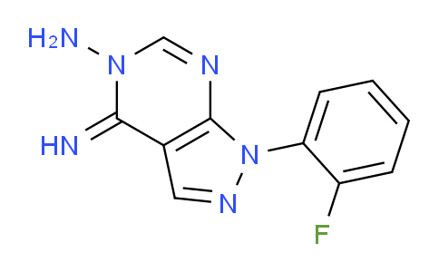 CAS No. 1416341-42-8, 1-(2-Fluorophenyl)-4-imino-1H-pyrazolo[3,4-d]pyrimidin-5(4H)-amine