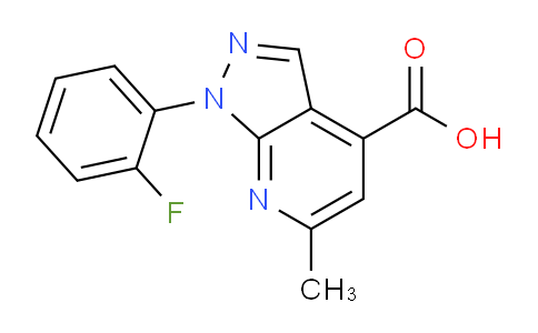 CAS No. 1011397-25-3, 1-(2-Fluorophenyl)-6-methyl-1H-pyrazolo[3,4-b]pyridine-4-carboxylic acid