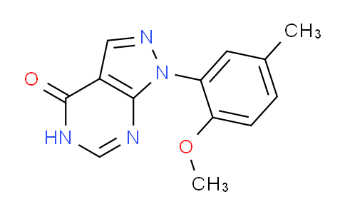 CAS No. 1082528-64-0, 1-(2-Methoxy-5-methylphenyl)-1H-pyrazolo[3,4-d]pyrimidin-4(5H)-one