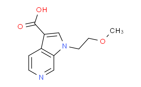 CAS No. 1313266-91-9, 1-(2-Methoxyethyl)-1H-pyrrolo[2,3-c]pyridine-3-carboxylic acid