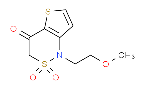 CAS No. 1707375-63-0, 1-(2-Methoxyethyl)-1H-thieno[3,2-c][1,2]thiazin-4(3H)-one 2,2-dioxide