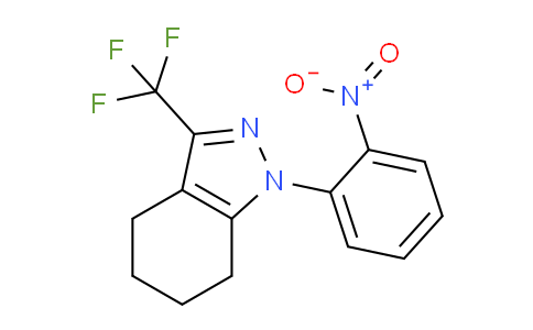 CAS No. 1018143-05-9, 1-(2-Nitrophenyl)-3-(trifluoromethyl)-4,5,6,7-tetrahydro-1H-indazole