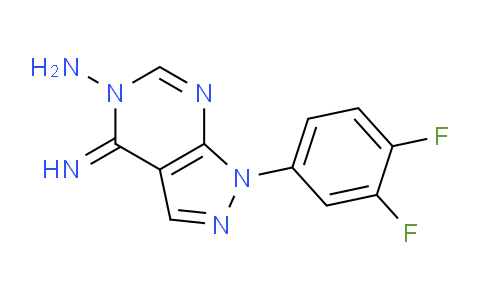 CAS No. 1416348-37-2, 1-(3,4-Difluorophenyl)-4-imino-1H-pyrazolo[3,4-d]pyrimidin-5(4H)-amine