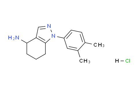 CAS No. 1242338-88-0, 1-(3,4-Dimethylphenyl)-4,5,6,7-tetrahydro-1H-indazol-4-amine hydrochloride