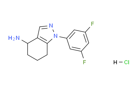 CAS No. 1242339-60-1, 1-(3,5-Difluorophenyl)-4,5,6,7-tetrahydro-1H-indazol-4-amine hydrochloride