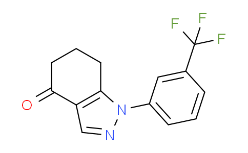 CAS No. 1203661-45-3, 1-(3-(Trifluoromethyl)phenyl)-6,7-dihydro-1H-indazol-4(5H)-one