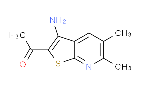 CAS No. 1706449-21-9, 1-(3-Amino-5,6-dimethylthieno[2,3-b]pyridin-2-yl)ethanone