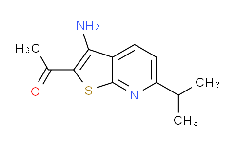 CAS No. 1035831-20-9, 1-(3-Amino-6-isopropylthieno[2,3-b]pyridin-2-yl)ethanone