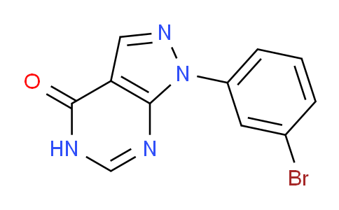 CAS No. 650628-15-2, 1-(3-Bromophenyl)-1H-pyrazolo[3,4-d]pyrimidin-4(5H)-one