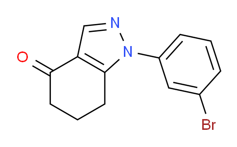 CAS No. 1260832-62-9, 1-(3-Bromophenyl)-4,5,6,7-tetrahydro-1H-indazol-4-one