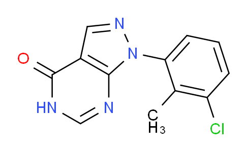 CAS No. 1082419-78-0, 1-(3-Chloro-2-methylphenyl)-1H-pyrazolo[3,4-d]pyrimidin-4(5H)-one