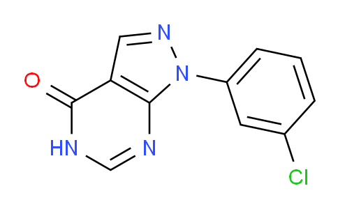 CAS No. 650628-64-1, 1-(3-Chlorophenyl)-1H-pyrazolo[3,4-d]pyrimidin-4(5H)-one