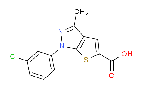 CAS No. 565171-07-5, 1-(3-Chlorophenyl)-3-methyl-1H-thieno[2,3-c]pyrazole-5-carboxylic acid